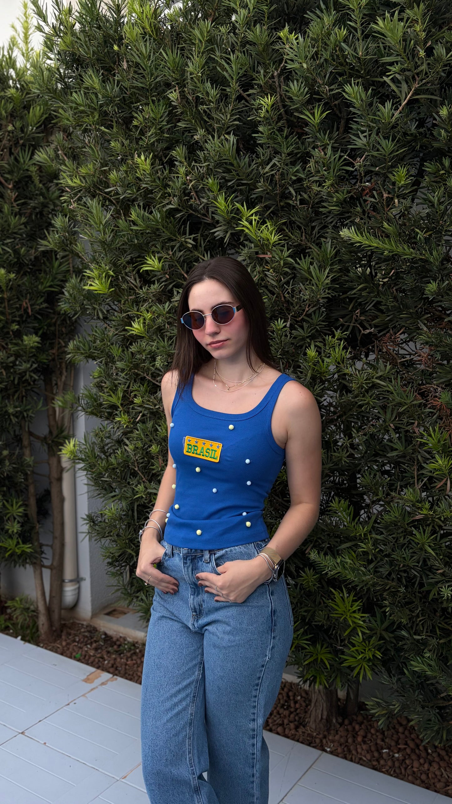 Regata azul Brasil