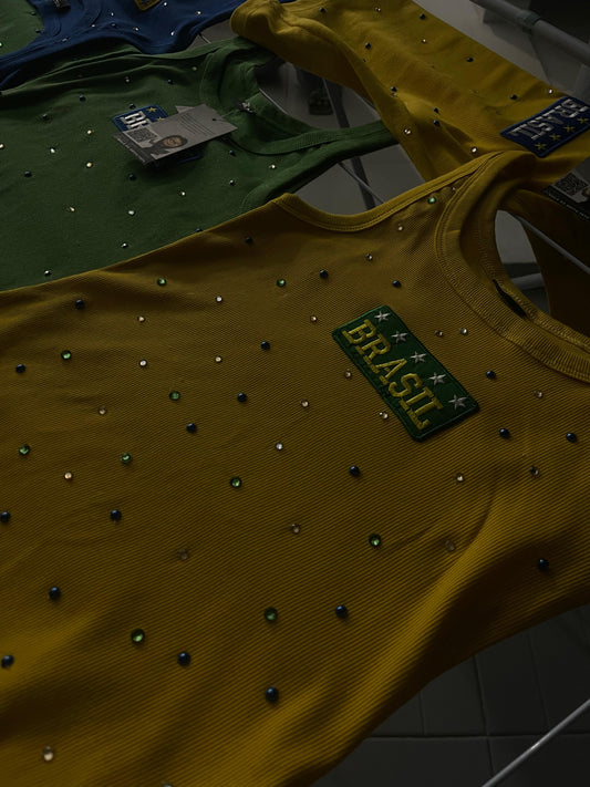 Regata Amarela Strass Brasil